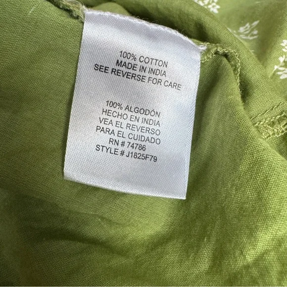 Bila 77 Green Floral Tiered Midi Dress - Boho Cottagecore - XS - Picture 5 of 6